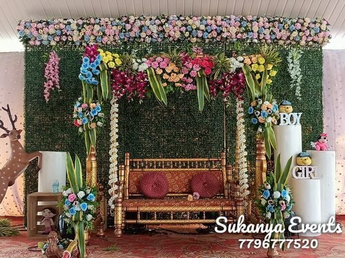 decoration for dohale jevan at home Marathi